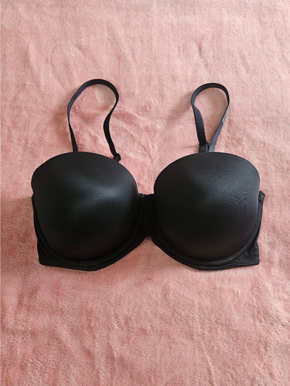 VICTORIA'S SECRET PINK Black Push-Up Bra With Pink Interior – 34DD - Picture 9 of 13